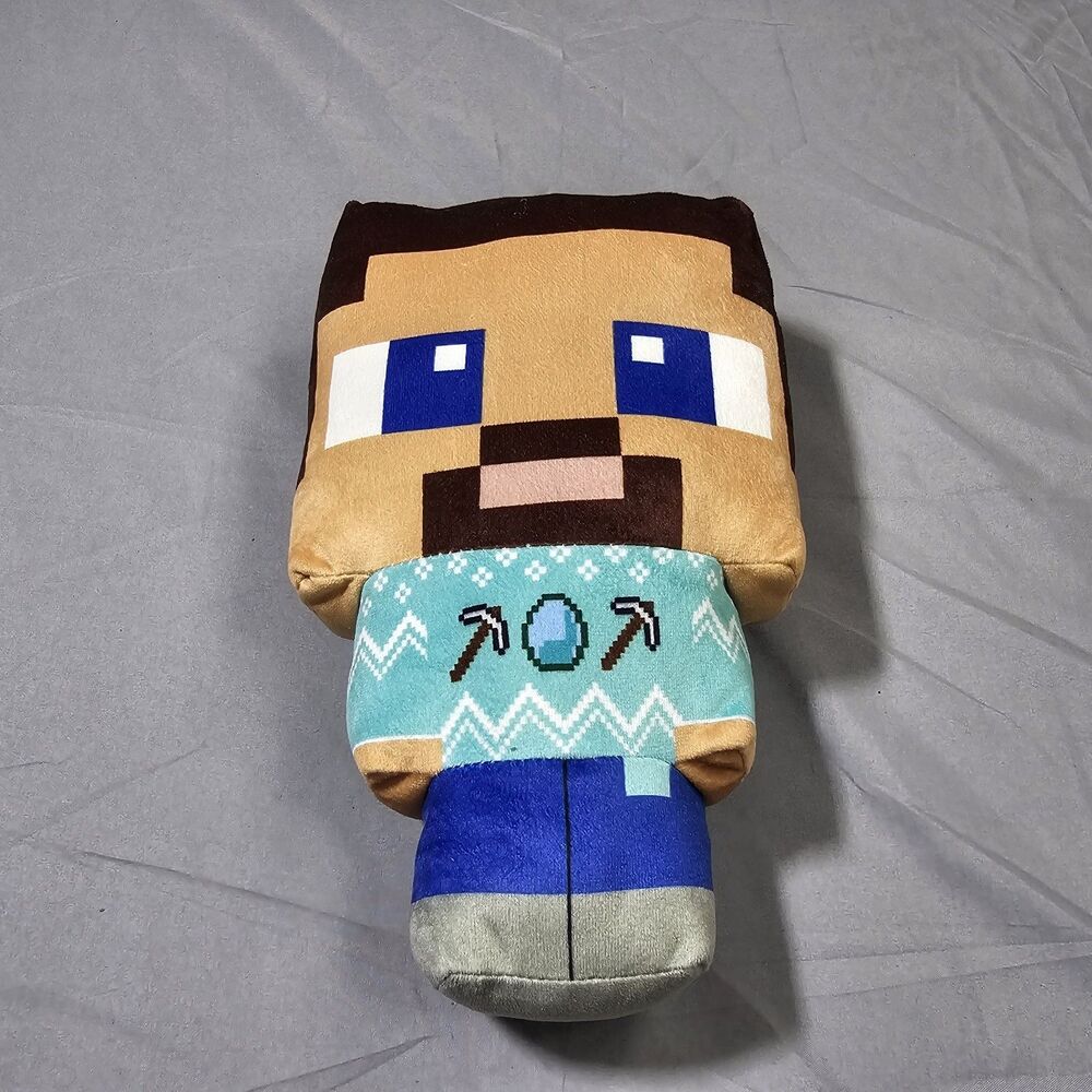 Steve Minecraft Plush Toy Chibi 7 inch tall. NWT Official